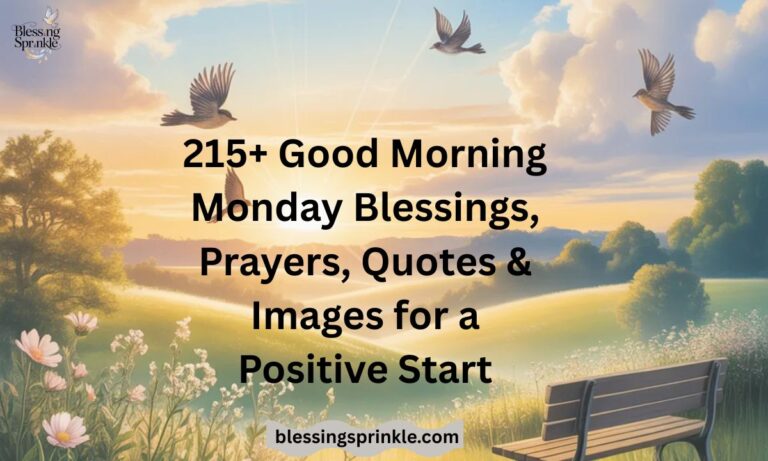 215+ Good Morning Monday Blessings, Prayers, Quotes & Images for a Positive Start