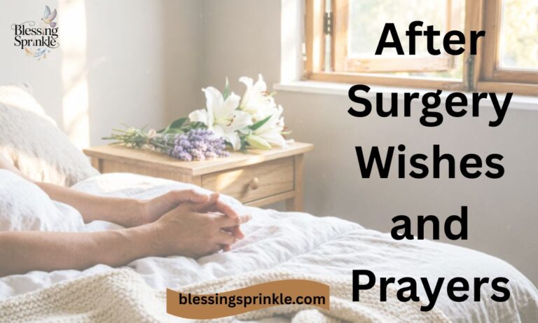 After Surgery Wishes and Prayers: Heartfelt Messages for Speedy Recovery