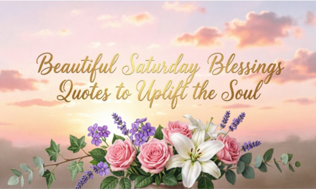Beautiful Saturday Blessings Quotes to Uplift the Soul