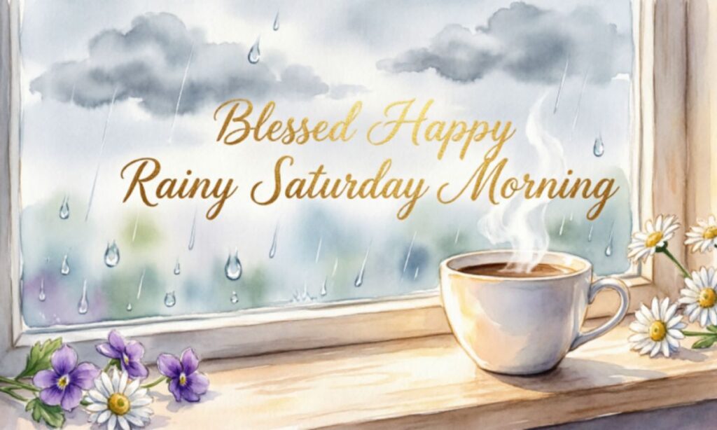 Blessed Happy Rainy Saturday Morning