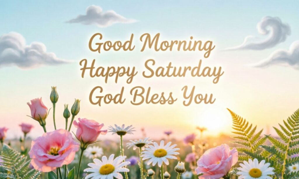 Good Morning Happy Saturday God Bless You