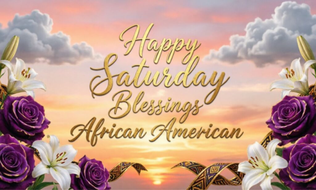 Happy Saturday Blessings African American