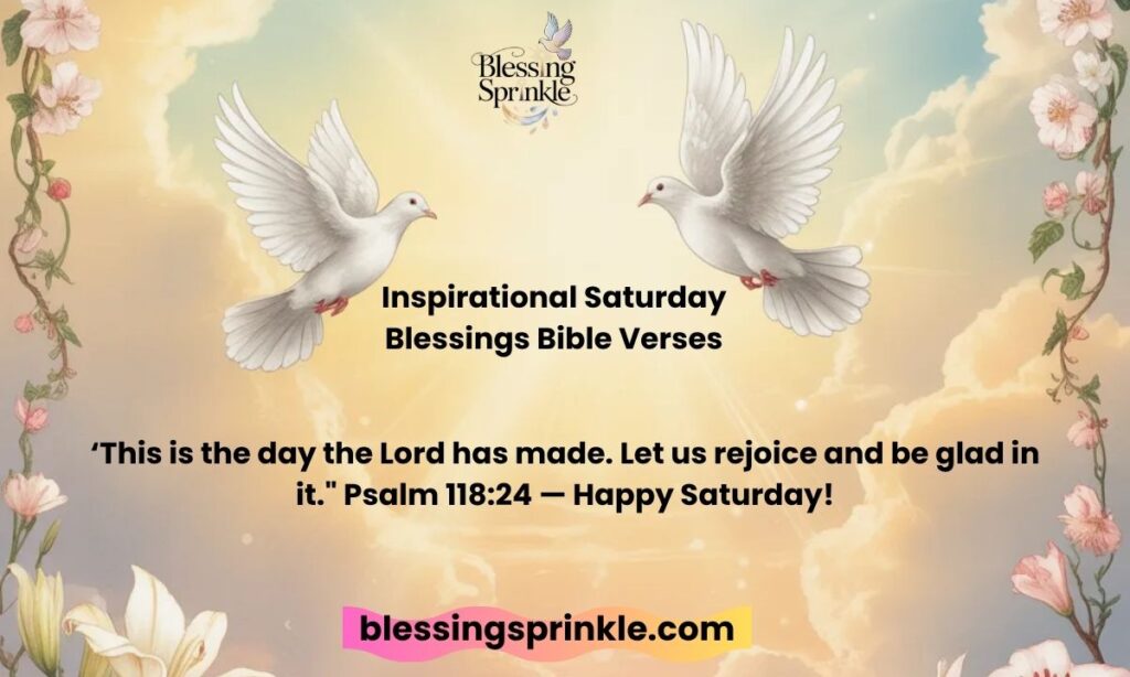 Inspirational Saturday Blessings Bible Verses