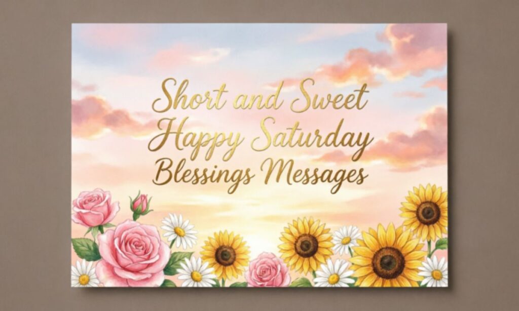 Short and Sweet Happy Saturday Blessings Messages