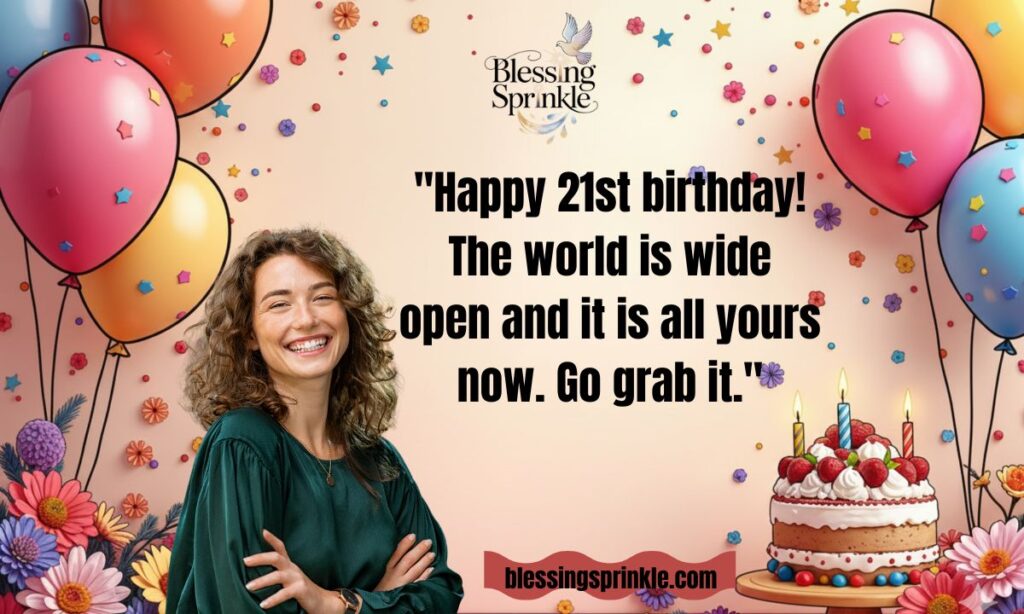21st birthday wishes for a girl