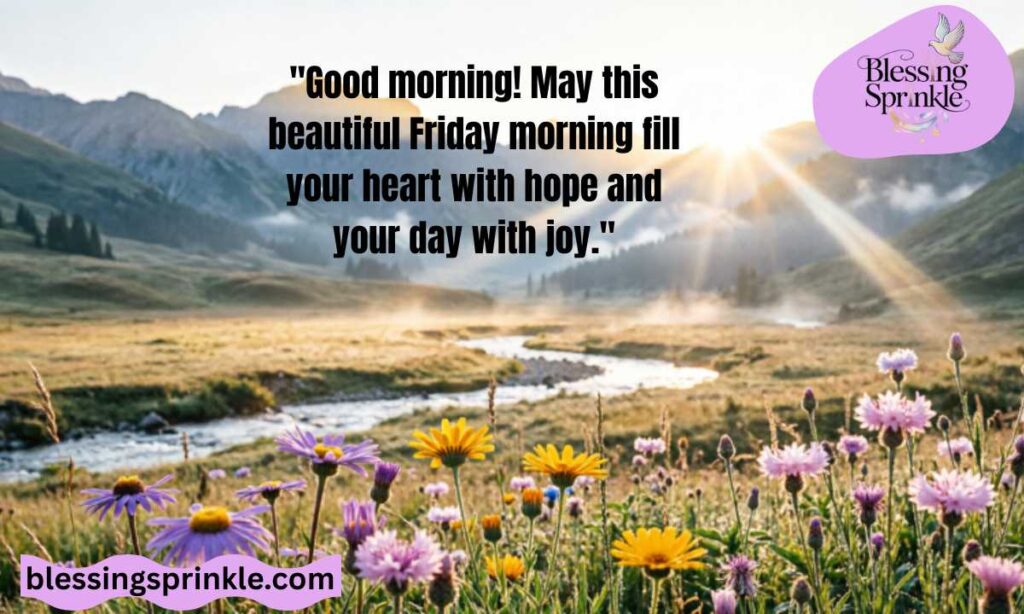Beautiful Friday Morning Blessings