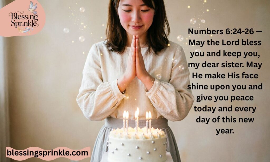 Birthday Blessings for Sister with Bible Verses