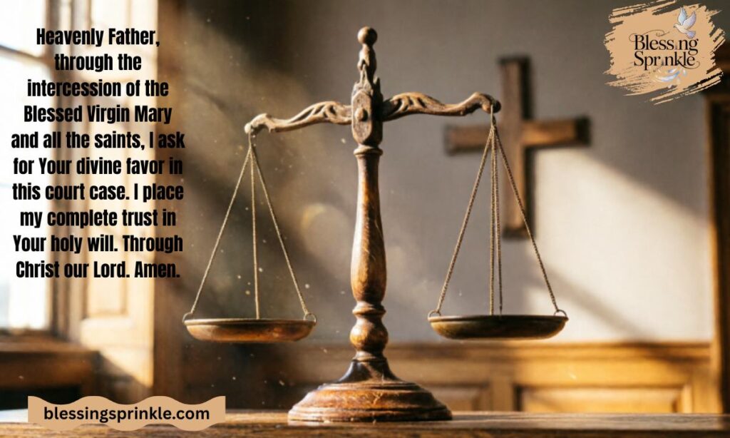 Catholic Prayer for Court Case to Win