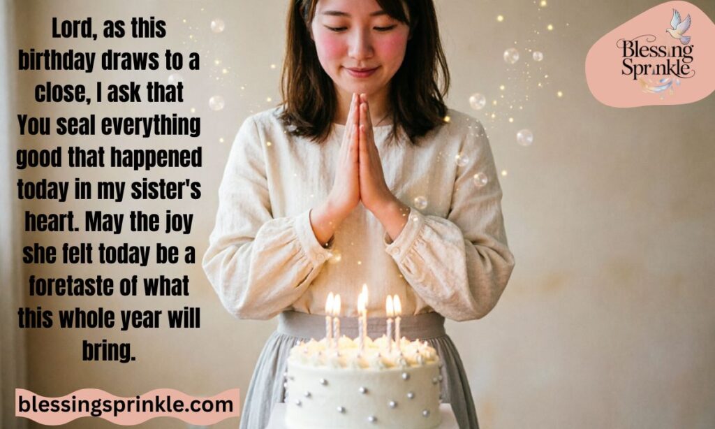 Closing Birthday Prayer for My Sister