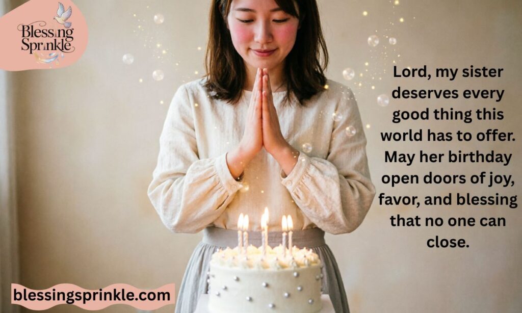 Heart Touching Birthday Prayer for Sister