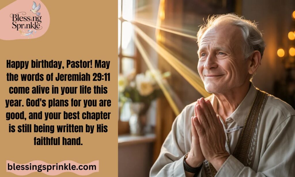 Heart Touching Birthday Wishes for Pastor Bible Verse