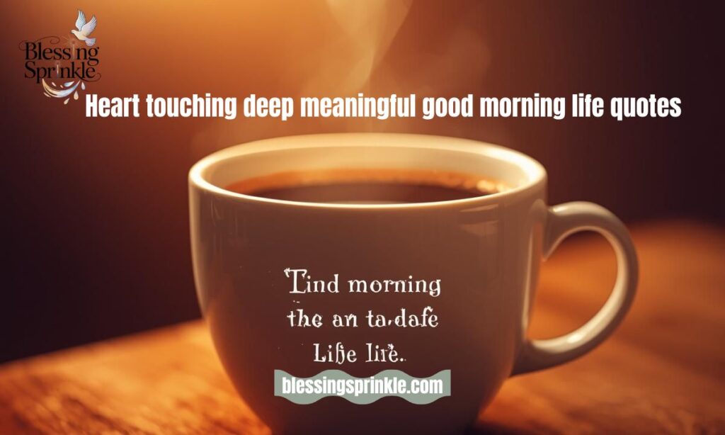 Heart touching deep meaningful good morning life quotes