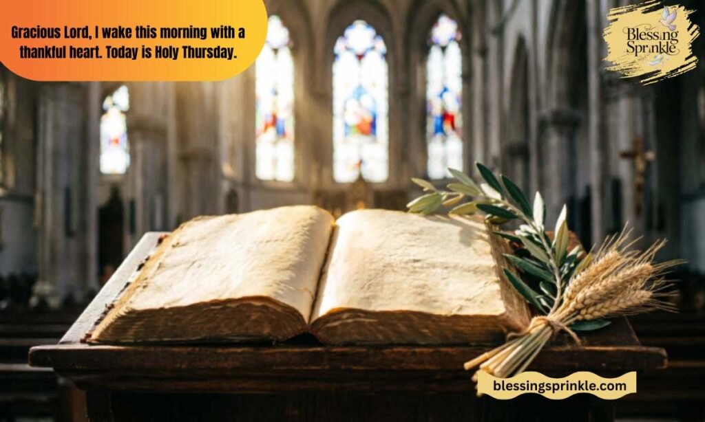 Morning Prayers for Holy Thursday to Begin the Day with Grace