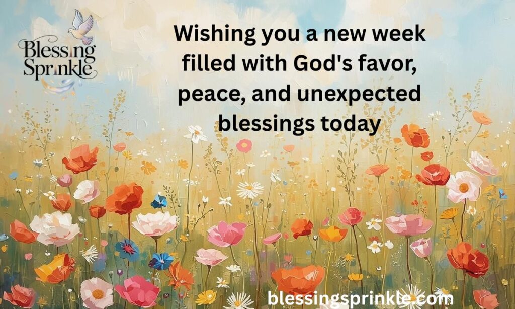 New week blessings wishes and prayers