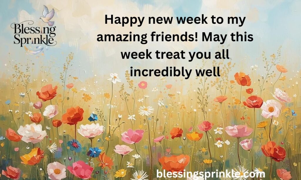 New week blessings wishes for friends