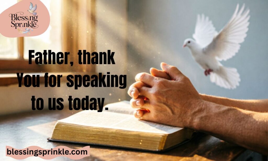 Opening and Closing Prayer for Bible Study