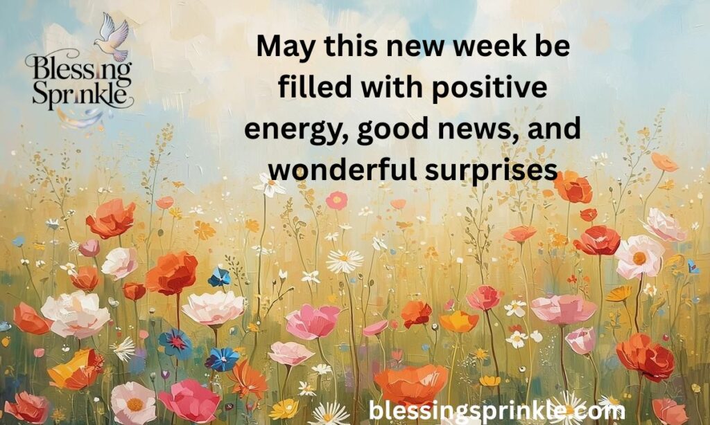Positive New Week Blessings