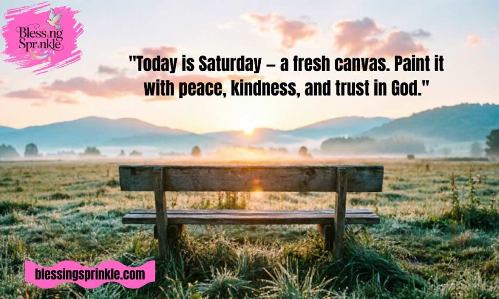 Positive and Inspirational Saturday Blessings
