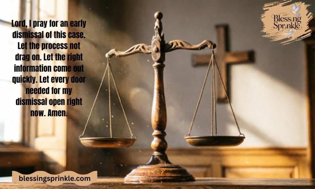 Prayer for Early Court Case Dismissal