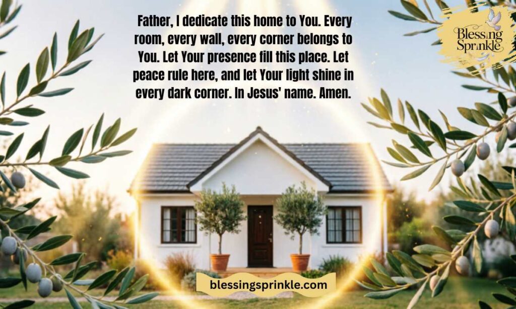 Prayer to Anoint Oil for Your Home