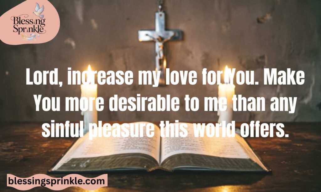 Prayer to Love God More Than Sin