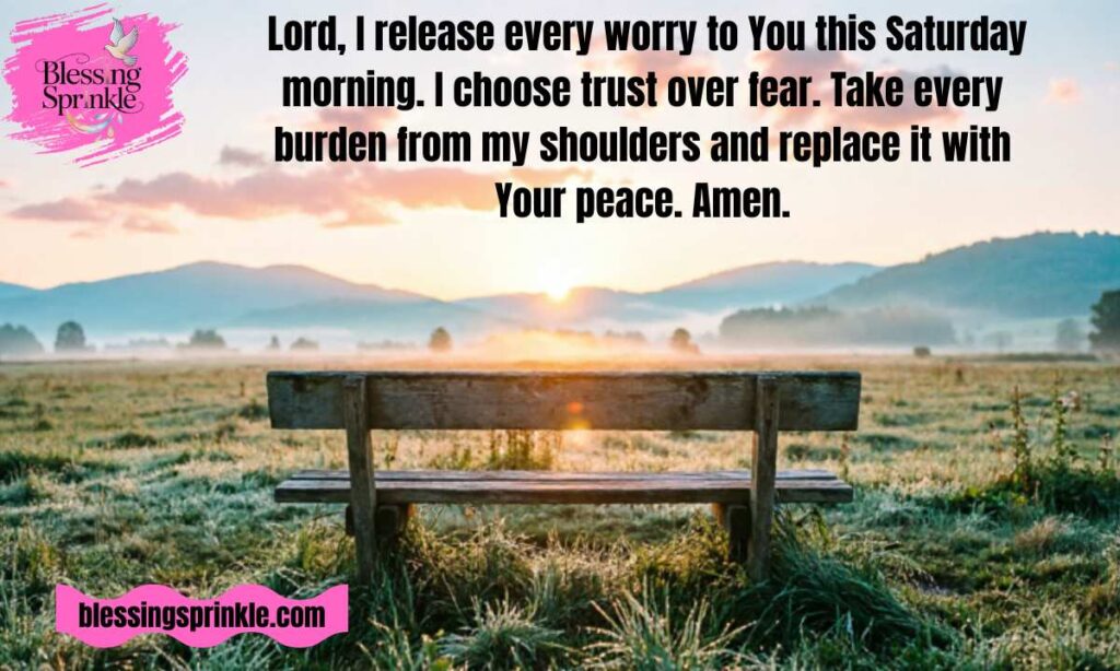 Saturday Morning Prayers and Verses