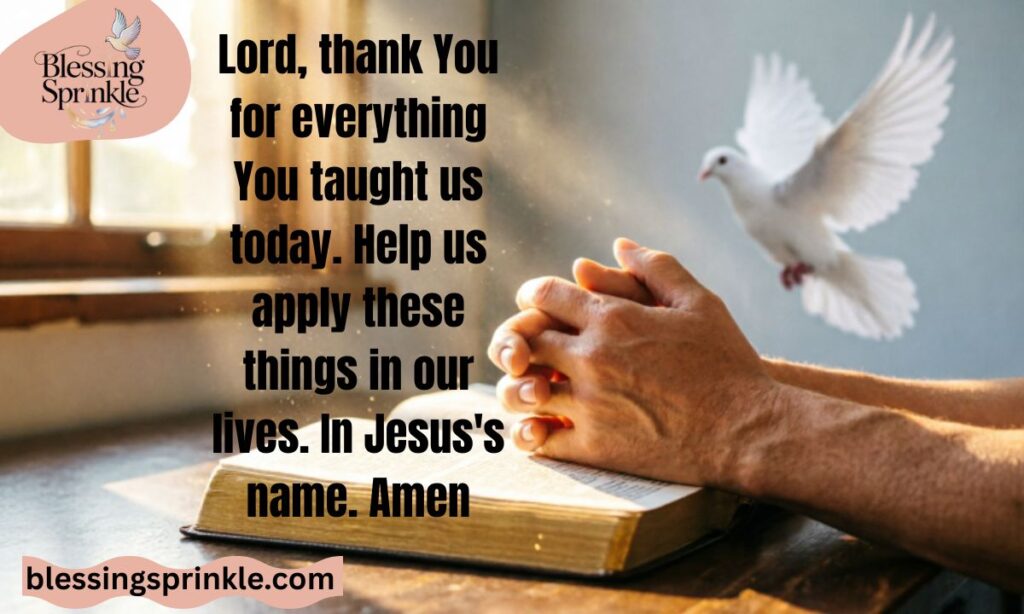 Simple Closing Prayer for Bible Study Tagalog