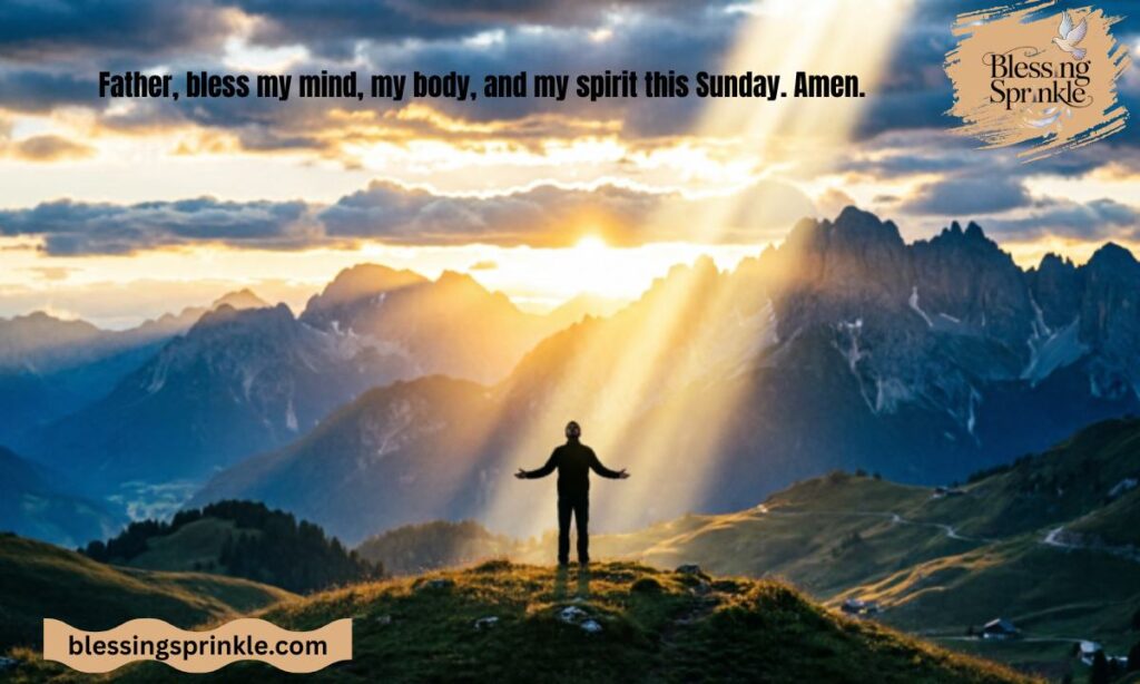Sunday Morning Prayer Blessings