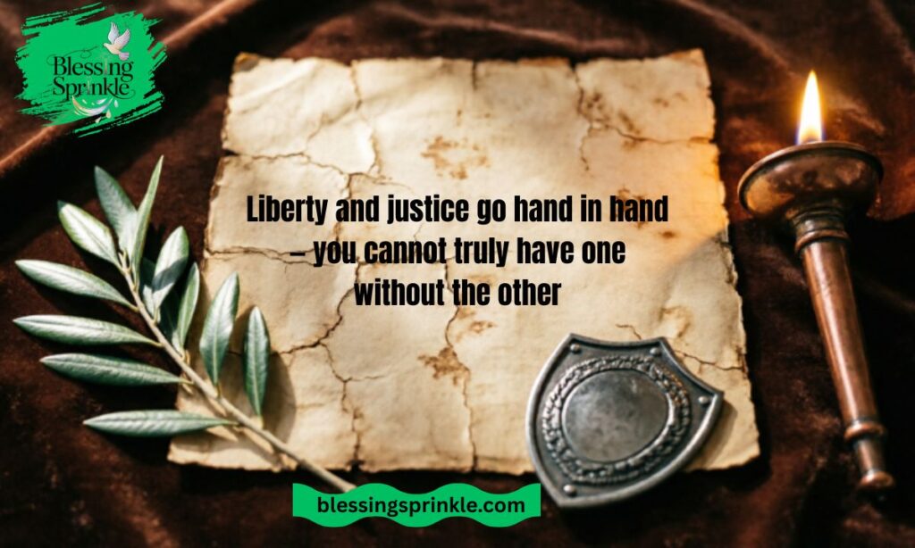 The Connection Between Liberty and Justice