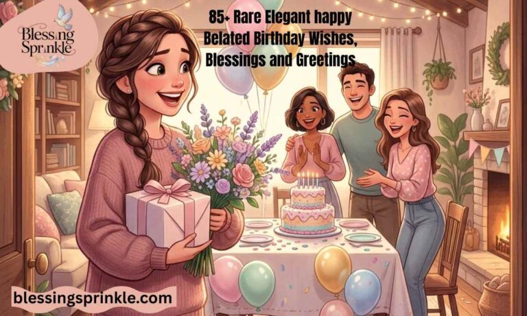 Elegant happy Belated Birthday