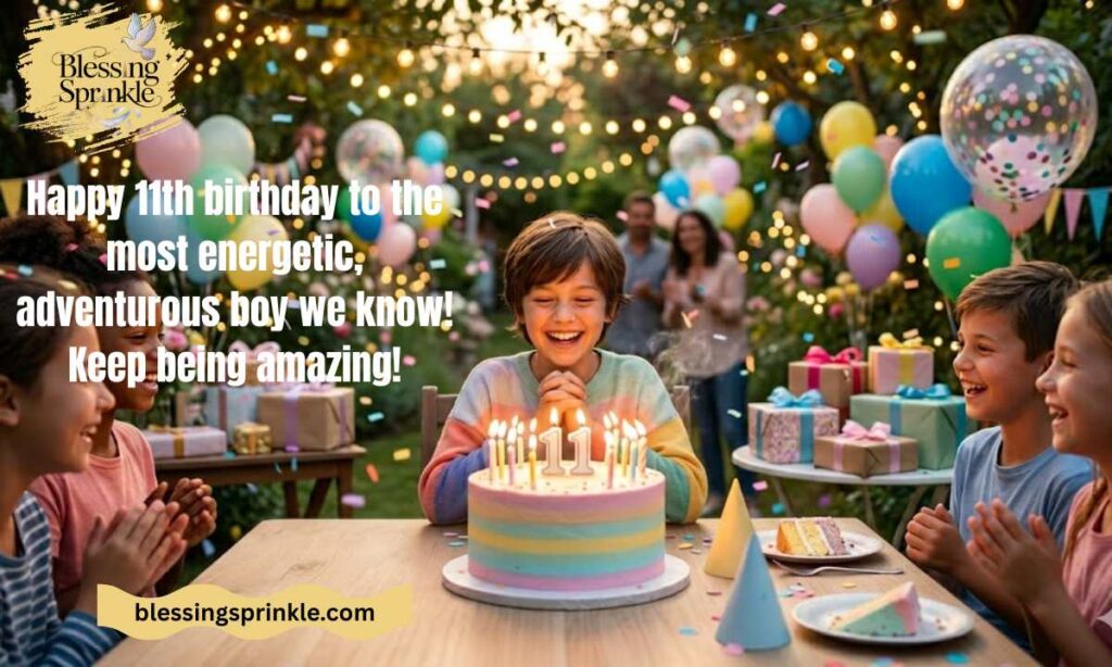 Happy 11th Birthday Wishes for Boys