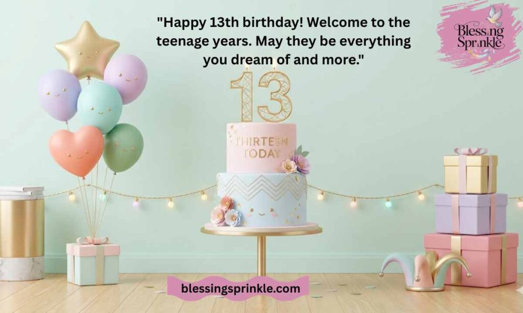Happy 13th Birthday Card