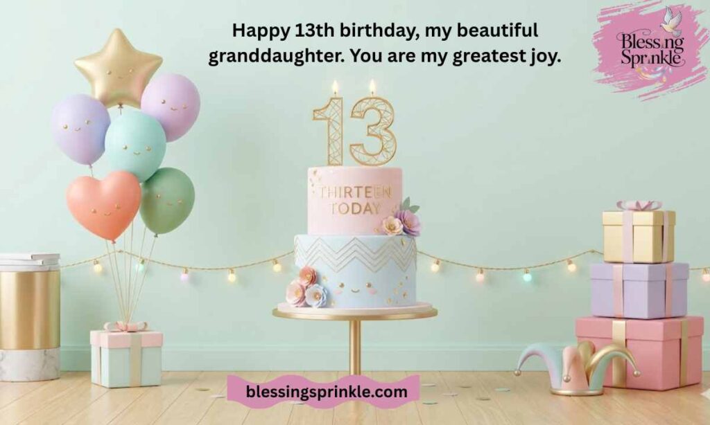 Happy 13th birthday, my beautiful granddaughter. You are my greatest joy.