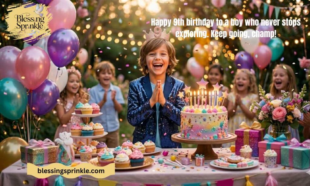 Happy 9th Birthday Wishes for Boys