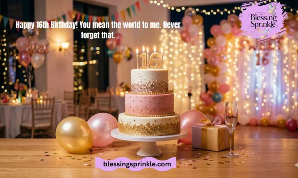Heartfelt 16th Birthday Wishes
