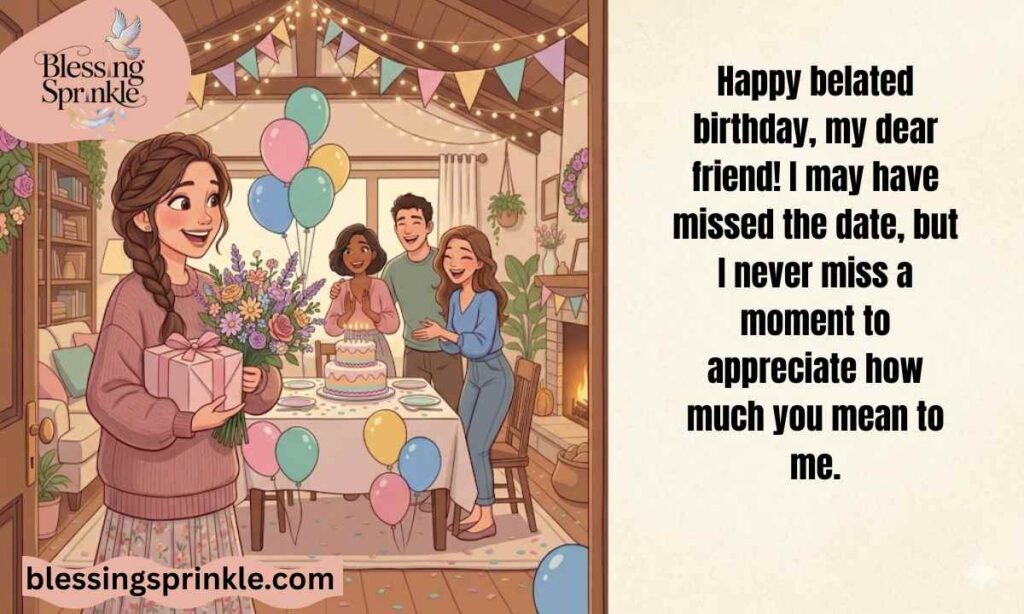 Heartfelt Belated Birthday Wishes for Friends
