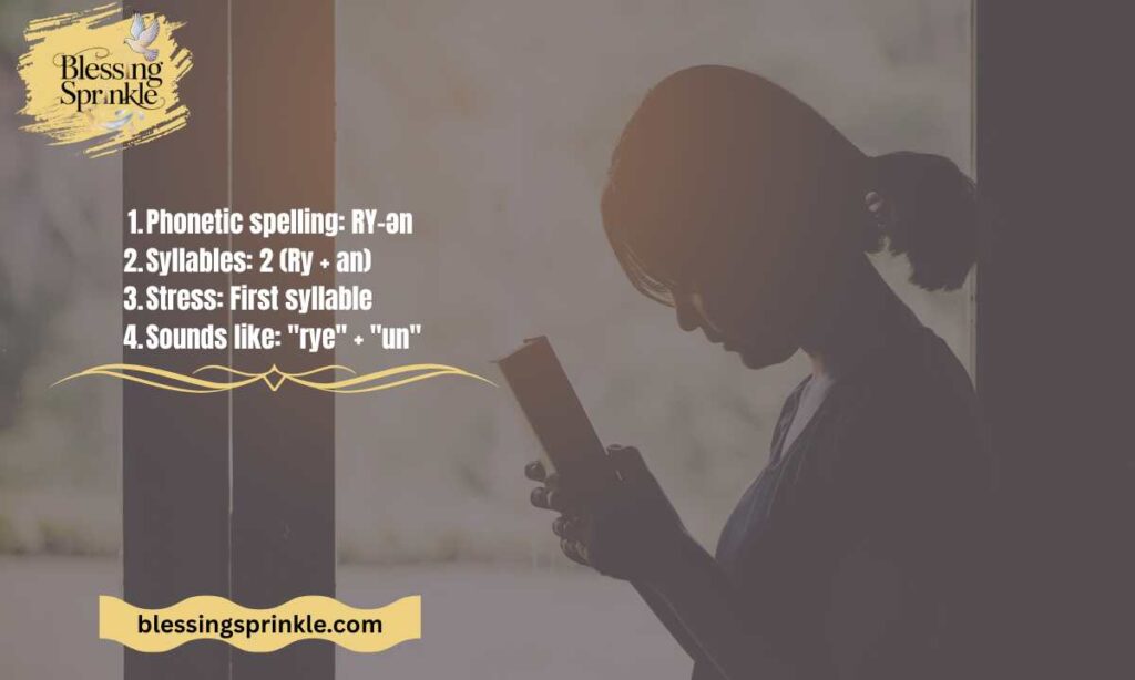 Ryan Name Meaning in Bible Pronunciation