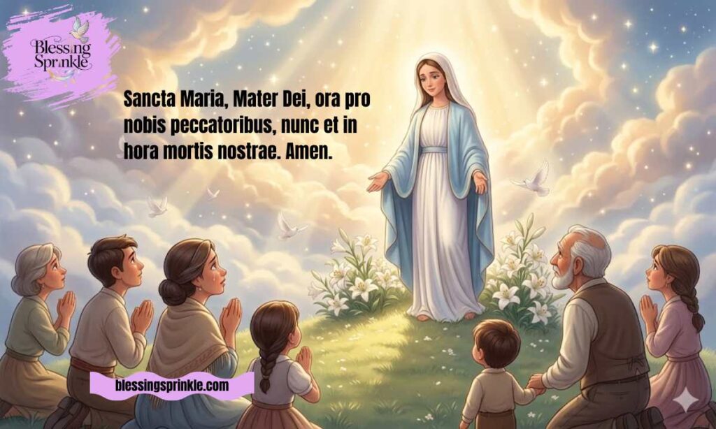 Santa Maria Latin Prayer