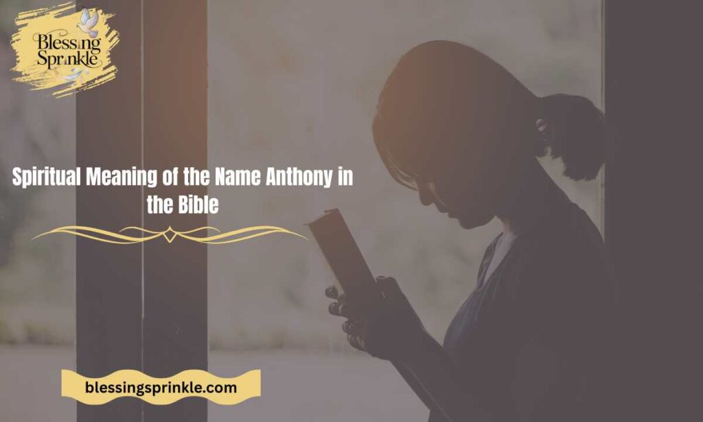 Spiritual Meaning of the Name Anthony in the Bible