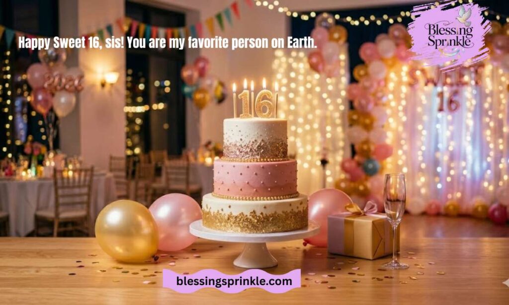 Sweet 16 Birthday Wishes for Sister