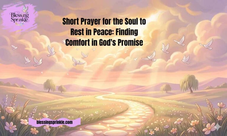 short prayer for the soul to rest in peace