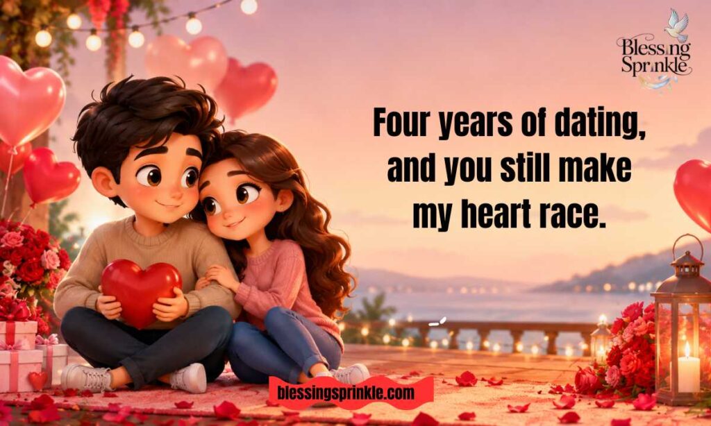4th Anniversary Wishes for Boyfriend