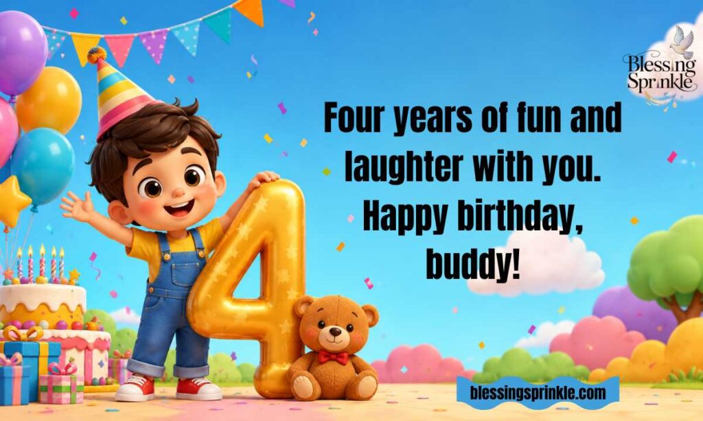 Happy 4th Birthday Grandson Wishes