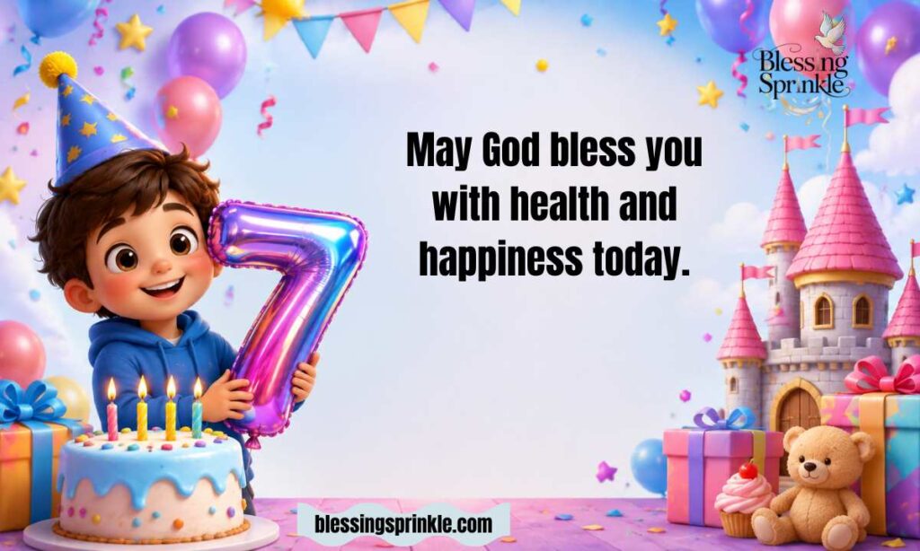 Happy 7th Birthday Wishes With Blessings