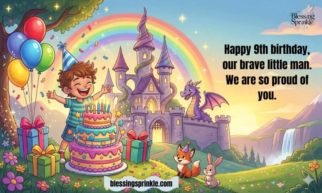 Happy 9th Birthday Wishes for a Grandson