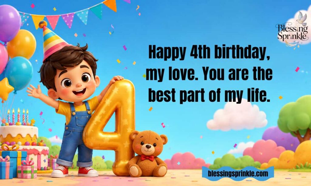 Heartfelt Happy 4th Birthday Wishes from Parents