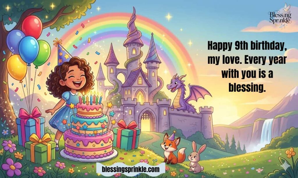 Heartfelt Happy 9th Birthday Wishes from Parents