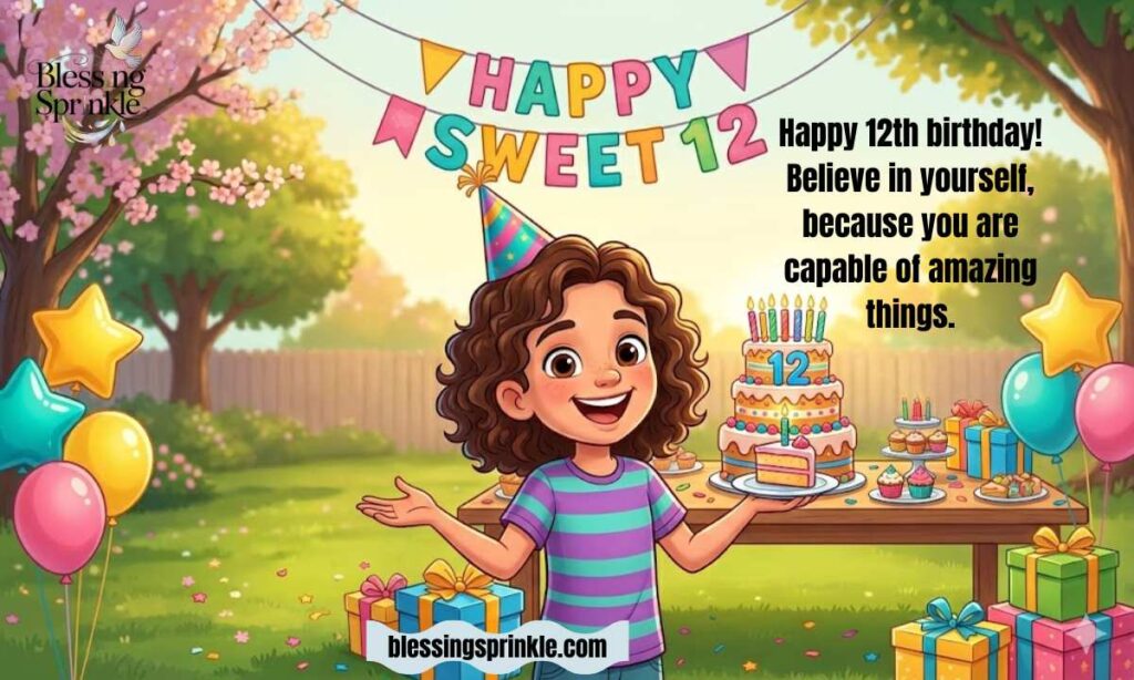 Inspirational 12th Birthday Wishes