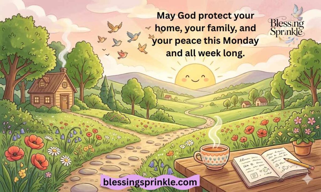 Positive Monday Blessings and Prayers for Protection and Joy