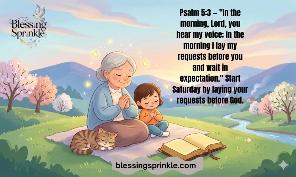 Saturday Blessings and Prayers Bible Verses